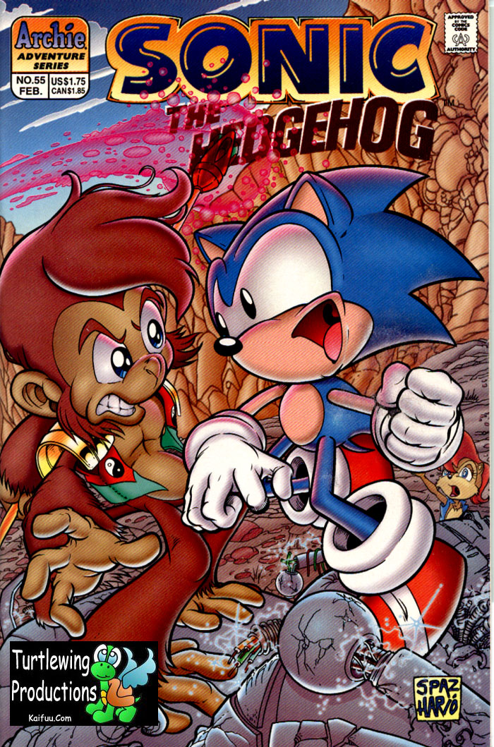Sonic - Archie Adventure Series February 1998 Cover Page